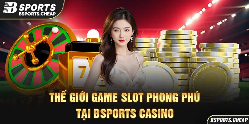 Thế giới game slot phong phú tại Bsport Casino với hình ảnh roulette