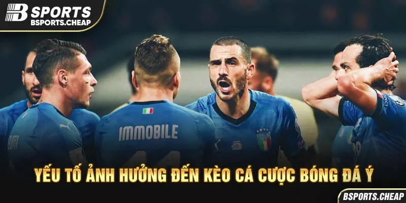 Yếu tố ảnh hưởng đến kèo cá cược bóng đá Ý tại Bsports